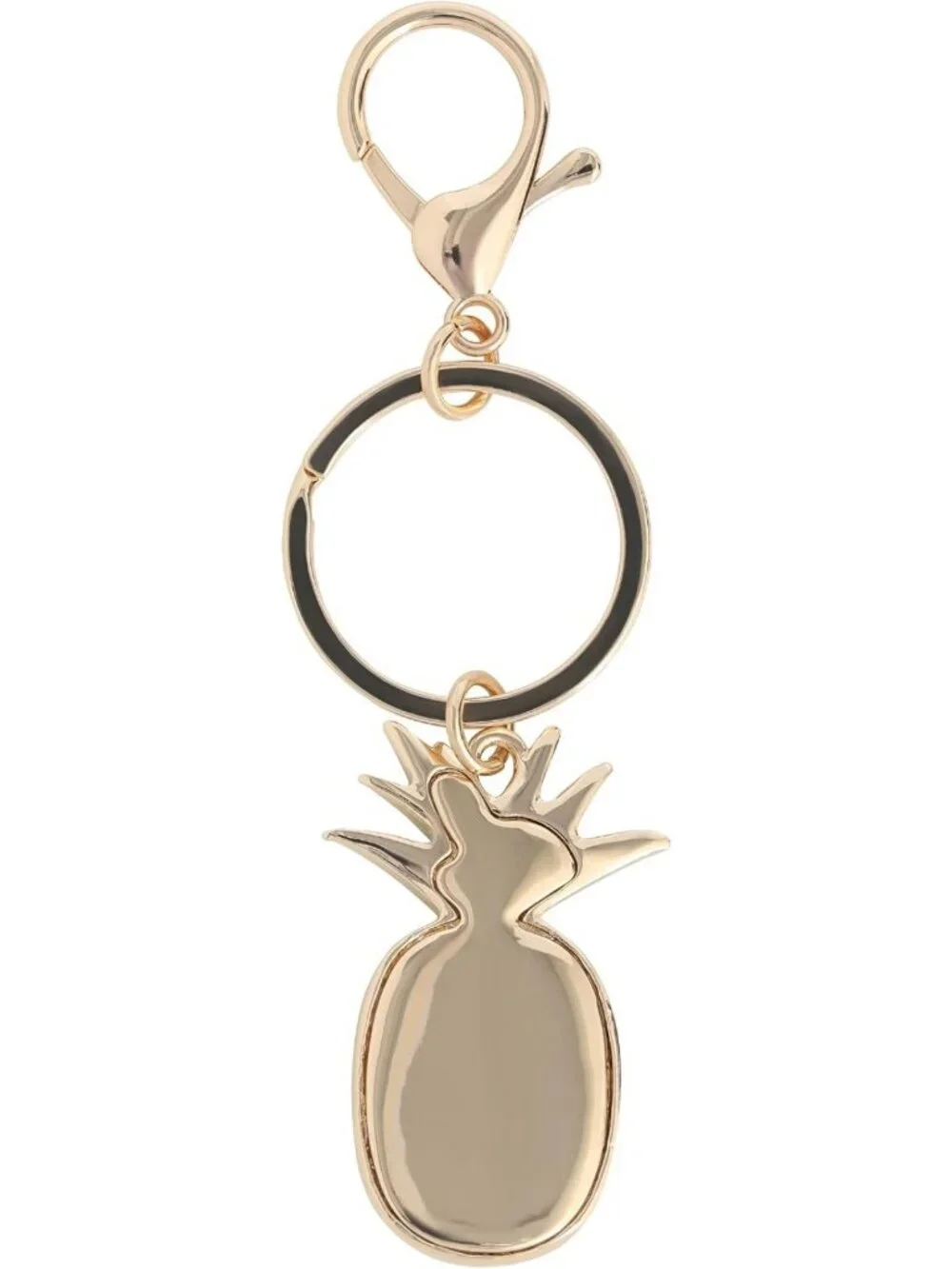Chic Keychain Charms with Crystals & Faux Pearls | Stylish Gold-Tone Accessories